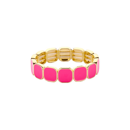 Les Cordes armband rosa