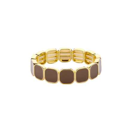 Les Cordes armband taupe