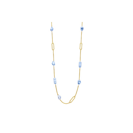 Les Cordes necklace blue