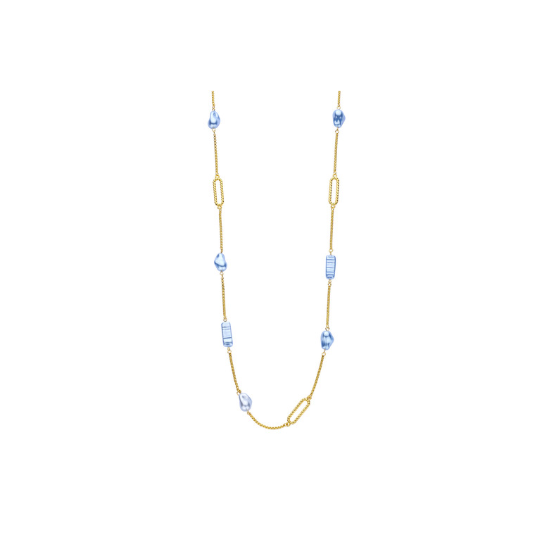 Les Cordes necklace blue 1