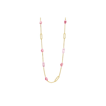Les Cordes necklace pink