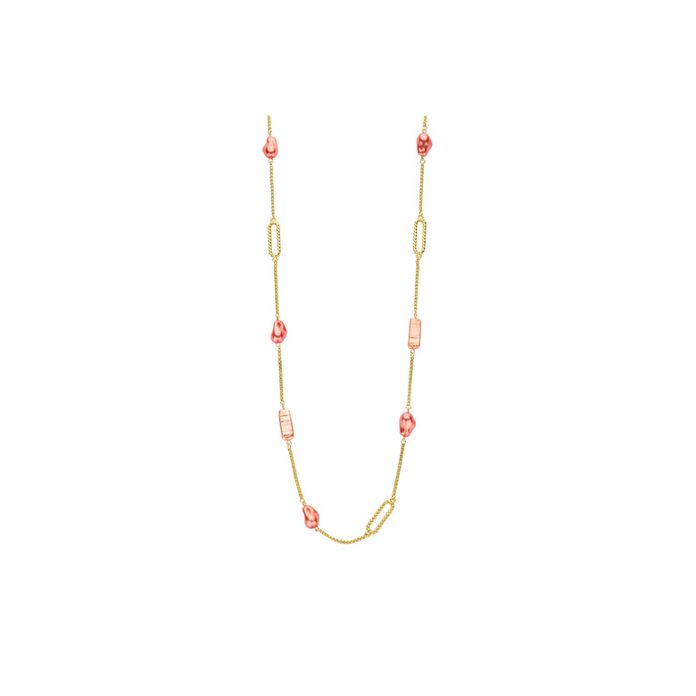 Les Cordes necklace orange 1