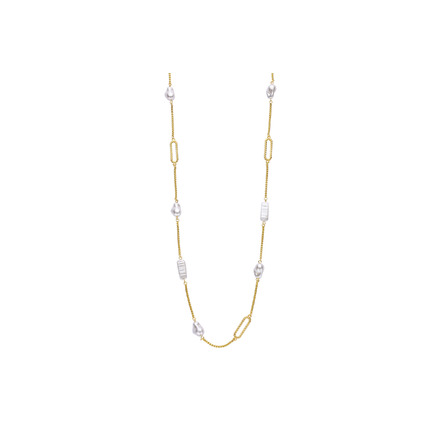 Les Cordes necklace white