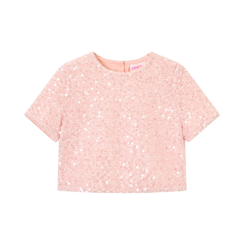 Someone Kids chemisier rose 1