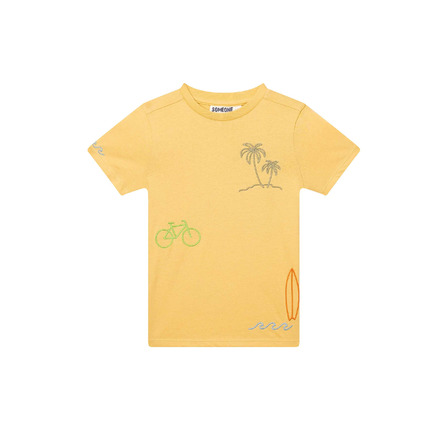 Someone Kids t-shirt geel