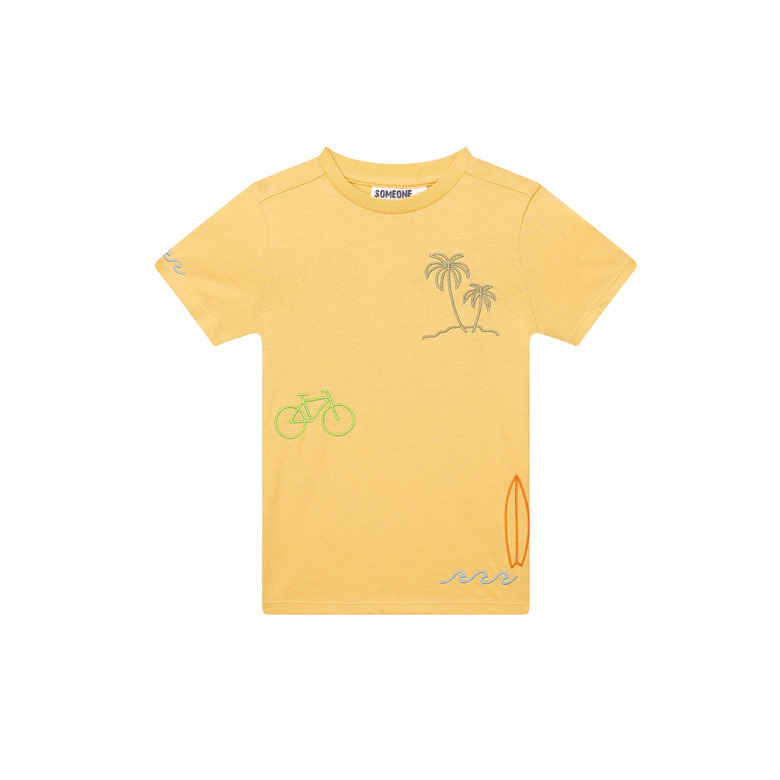 Someone Kids t-shirt geel 1