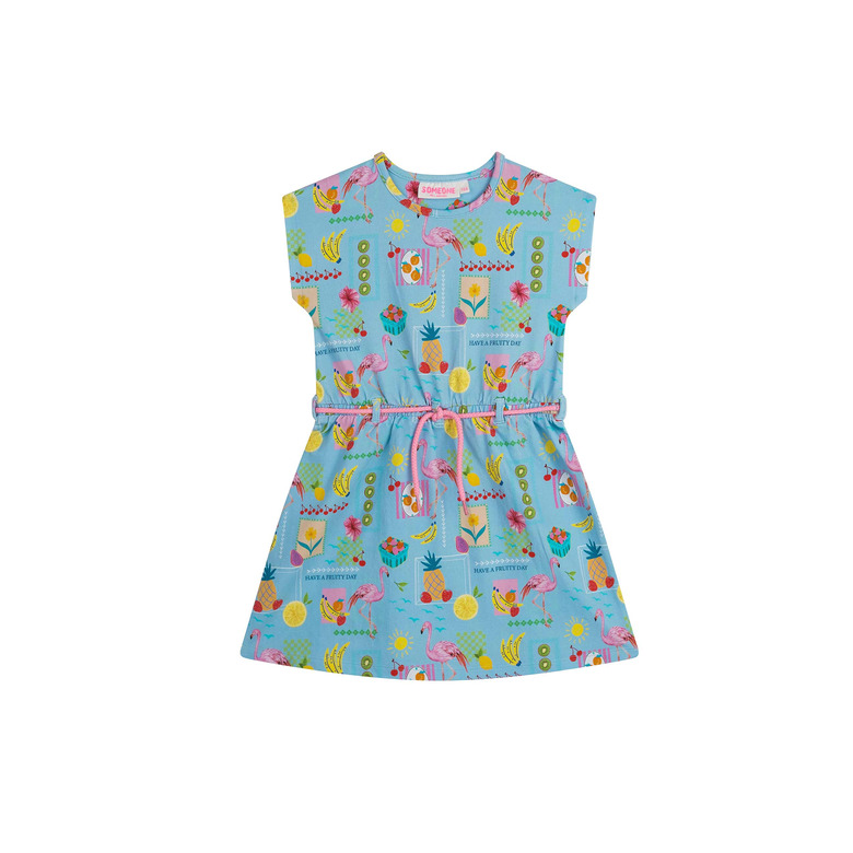 Someone Kids kleid blau 1