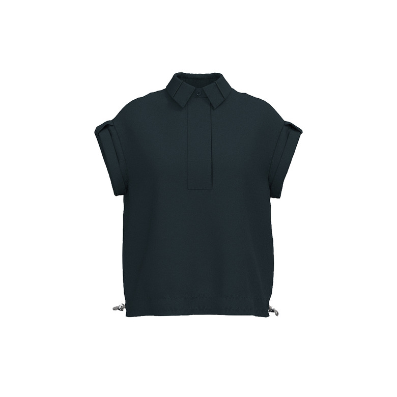 Anna Seravalli chemisier bleu 1