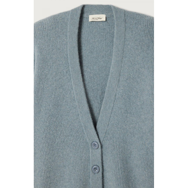 American Vintage strickjacke blau 2