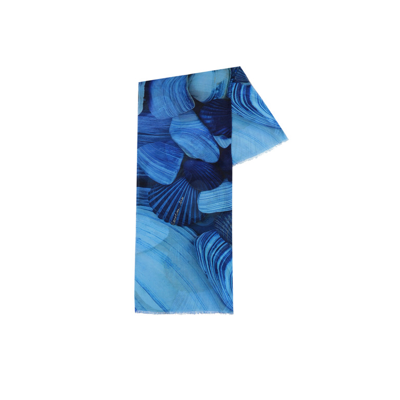 Caroline Biss scarf blue 1