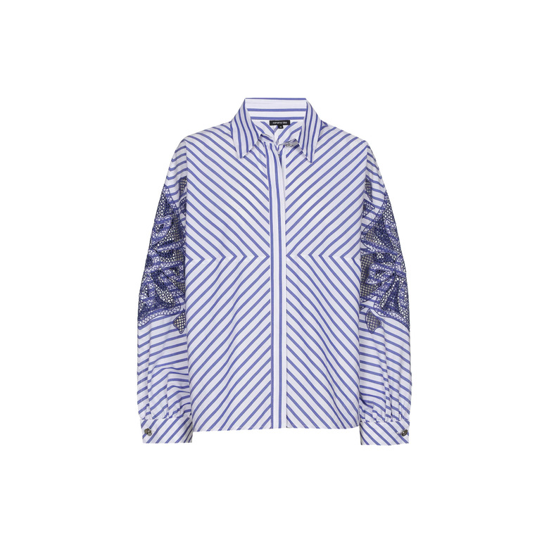 Caroline Biss chemisier bleu 1