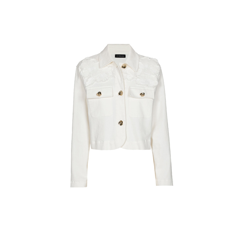 Caroline Biss vest ecru 1