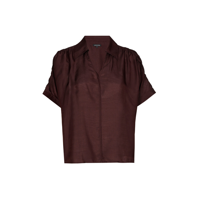 Caroline Biss blouse bruin 1