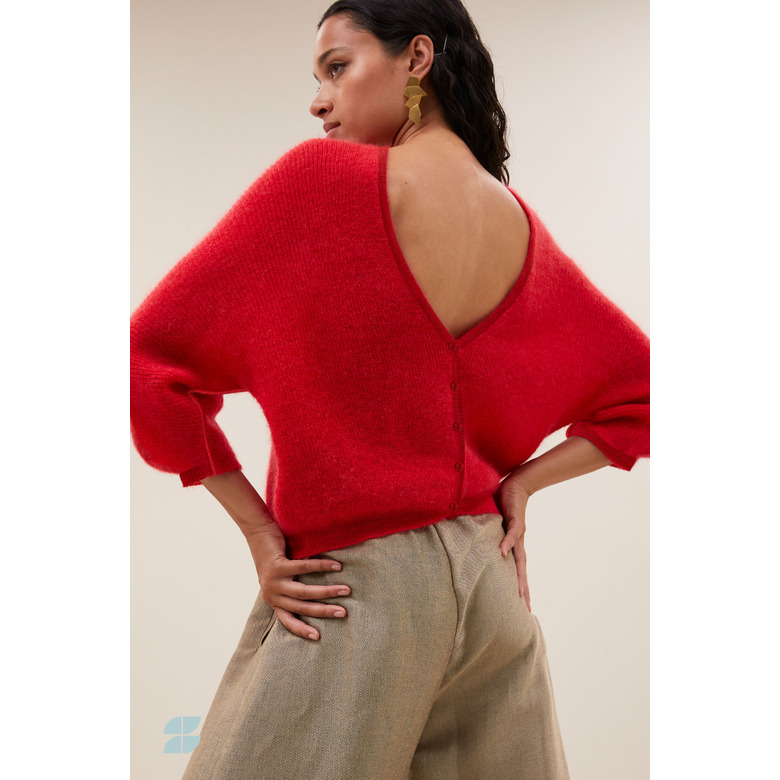 By-bar strickjacke rot 2