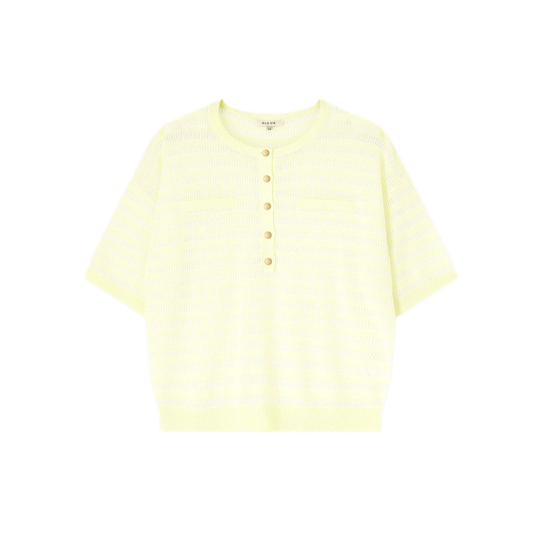 Gigue cardigan geel 1