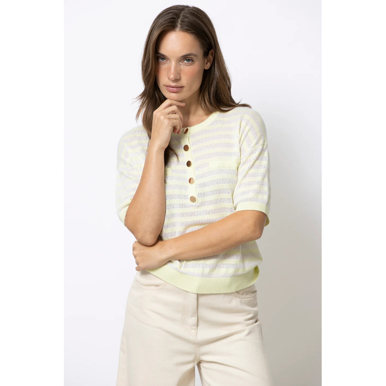 Gigue cardigan geel 2