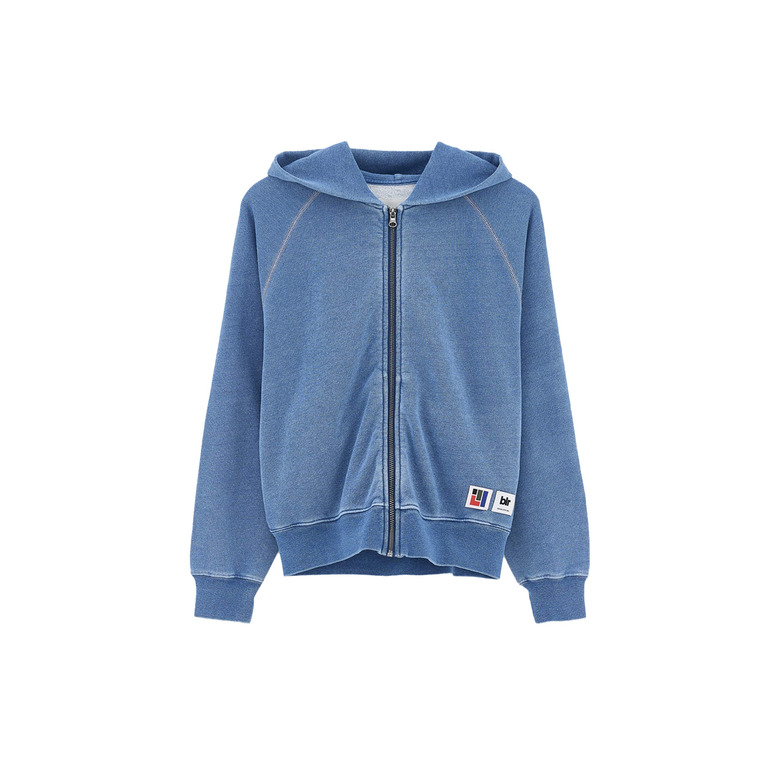 Bellerose hoodie blauw 1