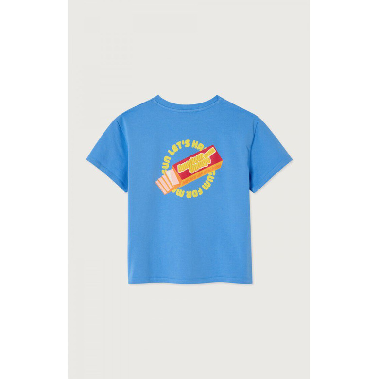 American Vintage t-shirt bleu 2