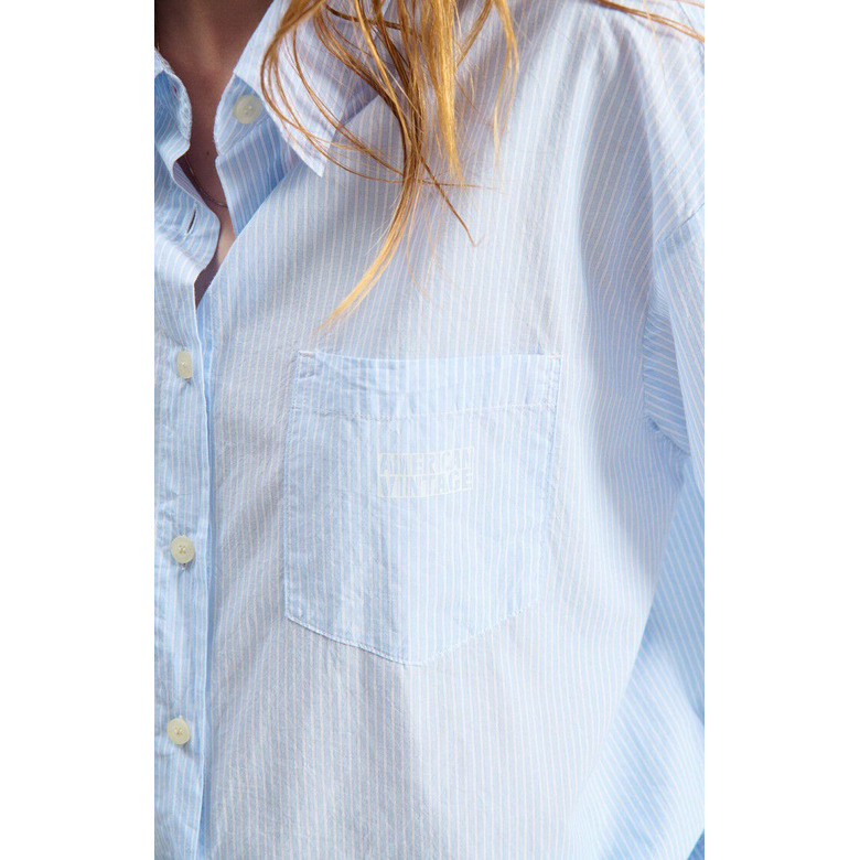 American Vintage blouse blauw 3