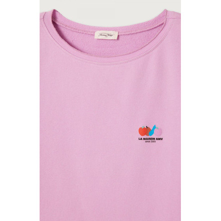 American Vintage t-shirt roze