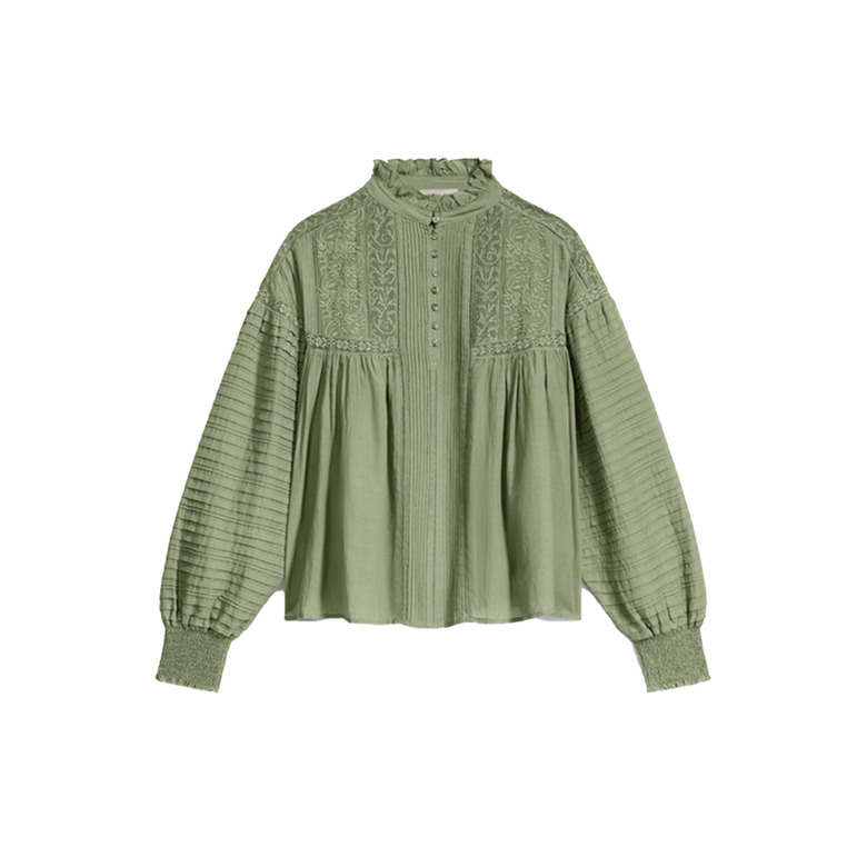 Vanessa Bruno blouse groen 1