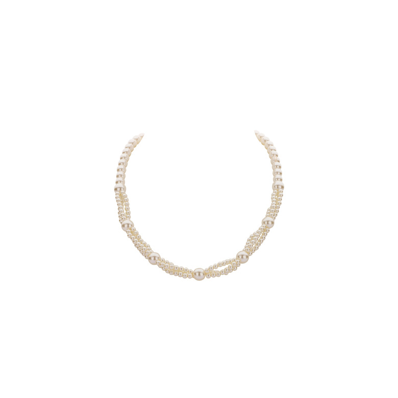 Les Cordes halskette weiss 1