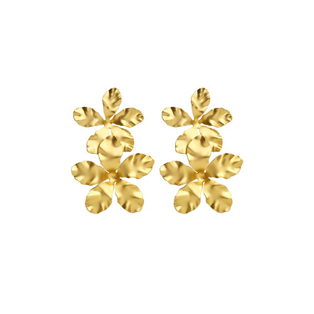 Les Cordes oorbellen goud