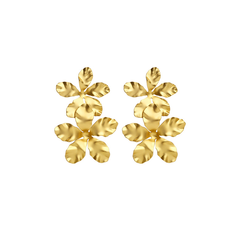 Les Cordes oorbellen goud 1