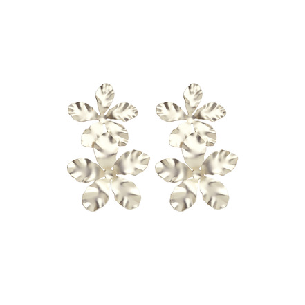 Les Cordes oorbellen zilver