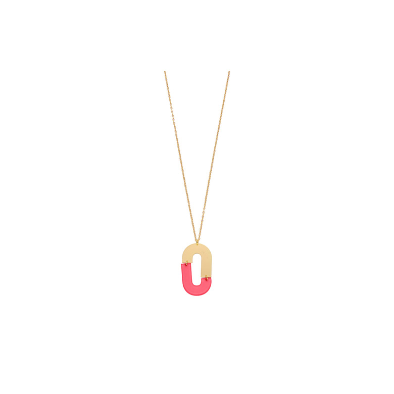 Les Cordes necklace pink 1