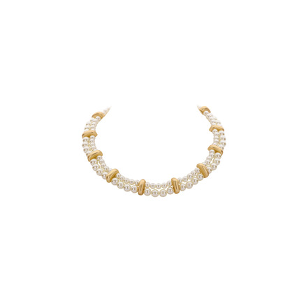 Les Cordes halsketting goud