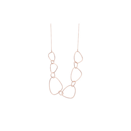 Les Cordes halskette rosa