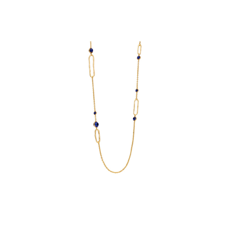 Les Cordes collier bleu 1