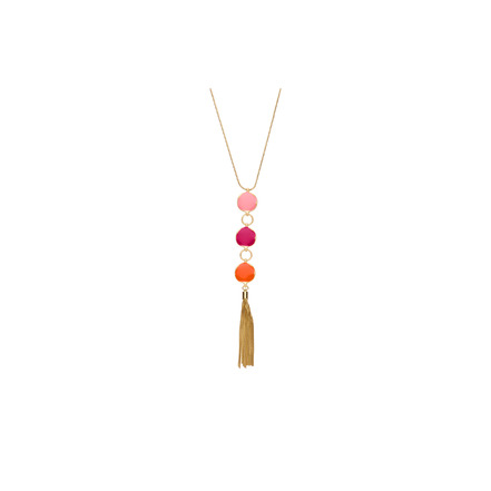 Les Cordes necklace pink