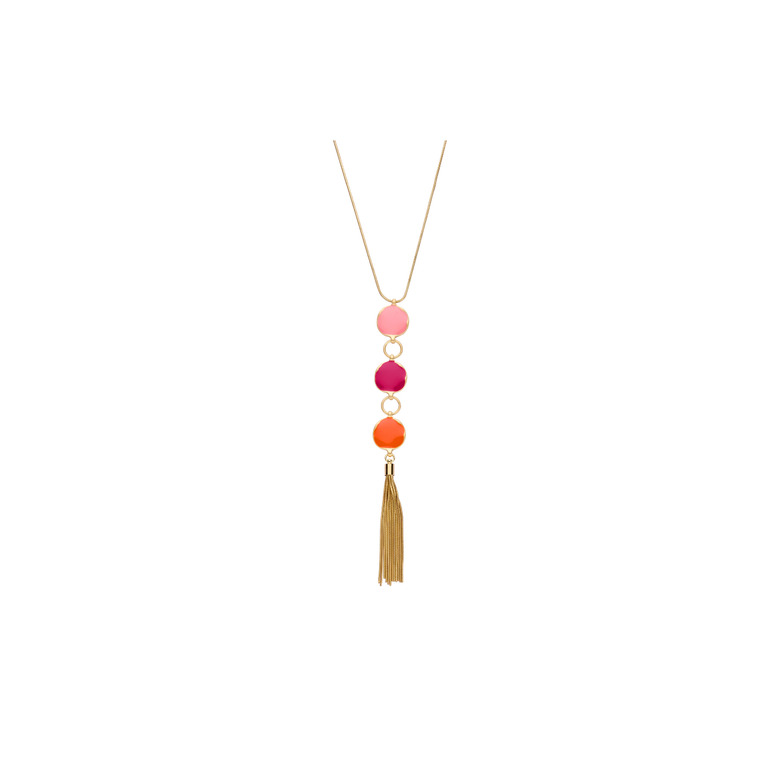 Les Cordes necklace pink 1