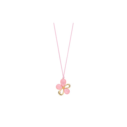 Les Cordes collier rose
