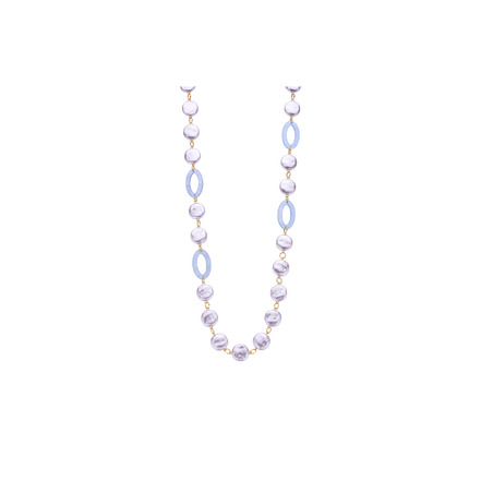 Les Cordes halskette grau