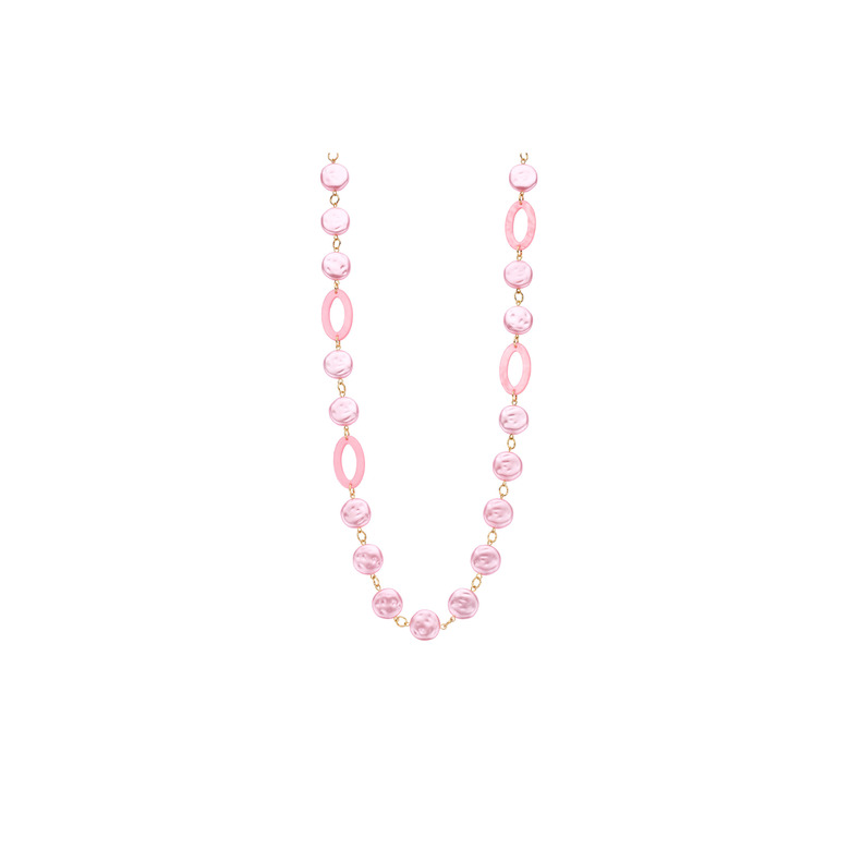Les Cordes necklace pink 1