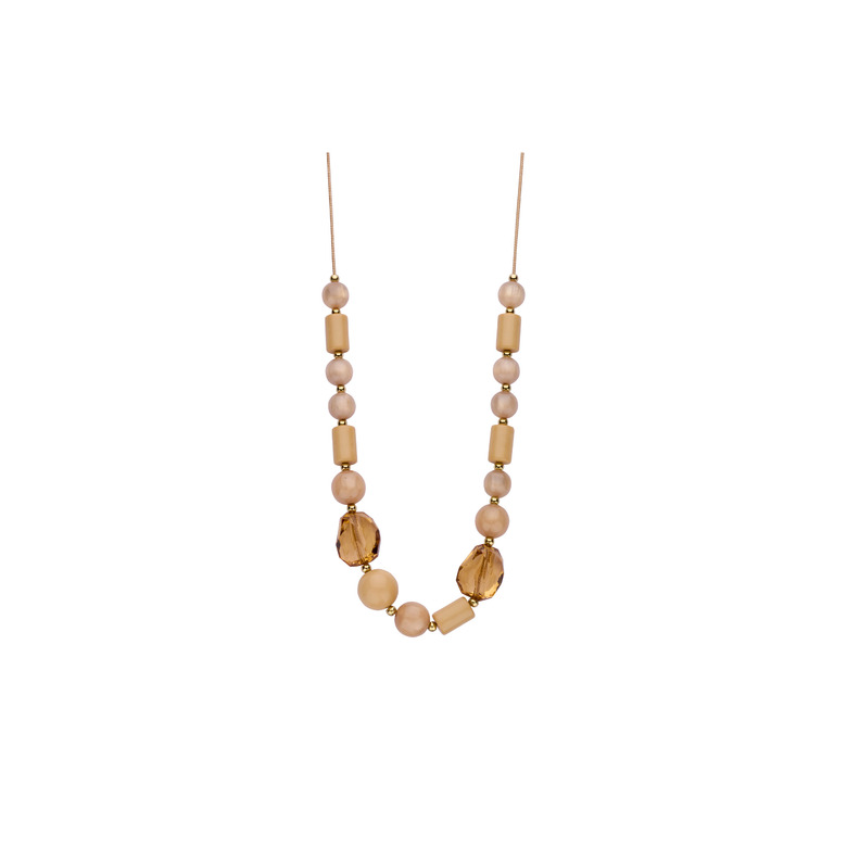 Les Cordes collier beige 1