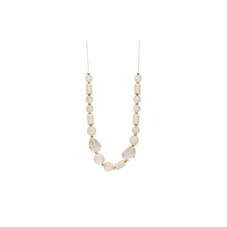 Les Cordes halsketting ecru 1