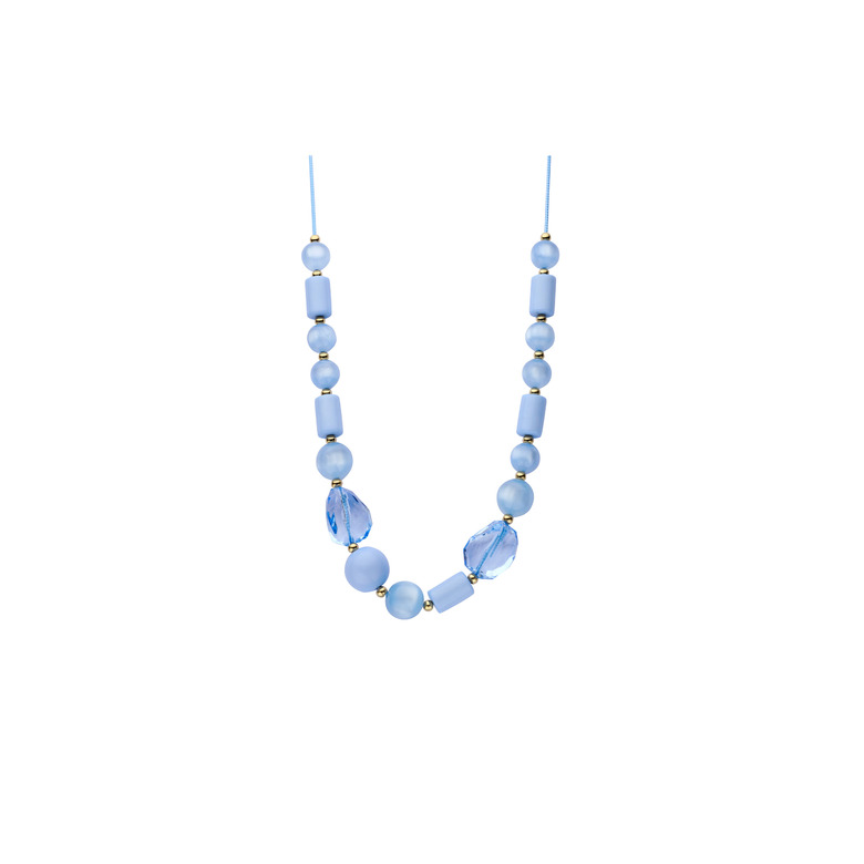 Les Cordes collier bleu 1