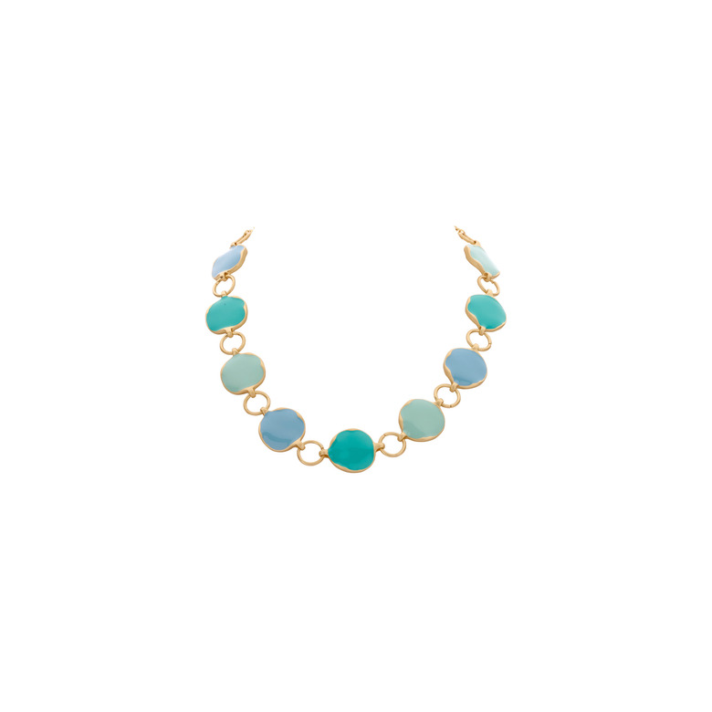 Les Cordes halskette blau 1