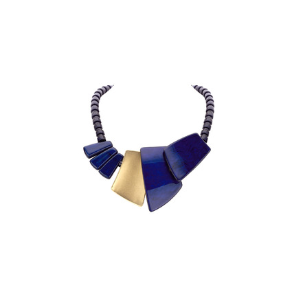 Les Cordes collier bleu