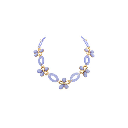 Les Cordes halskette blau