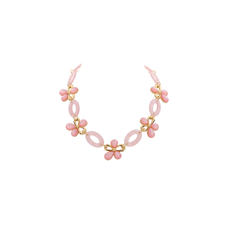 Les Cordes collier rose 1