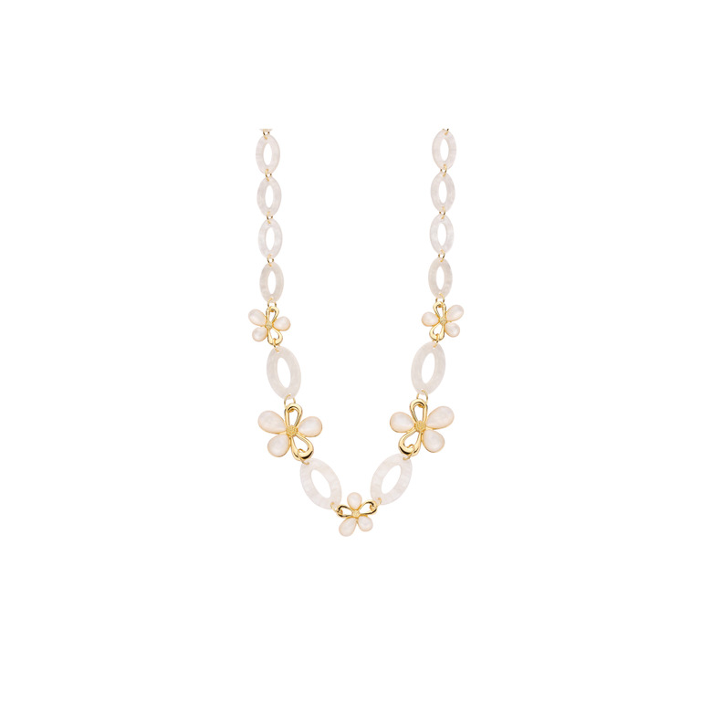 Les Cordes halsketting ecru 1