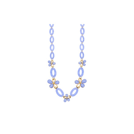 Les Cordes halskette blau