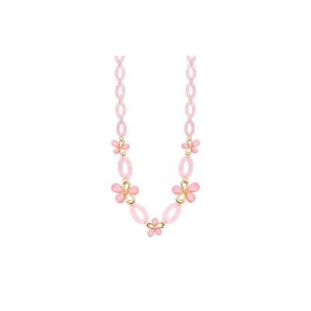Les Cordes necklace pink