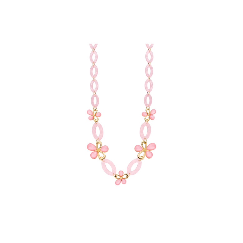 Les Cordes necklace pink 1