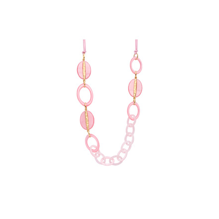 Les Cordes necklace pink